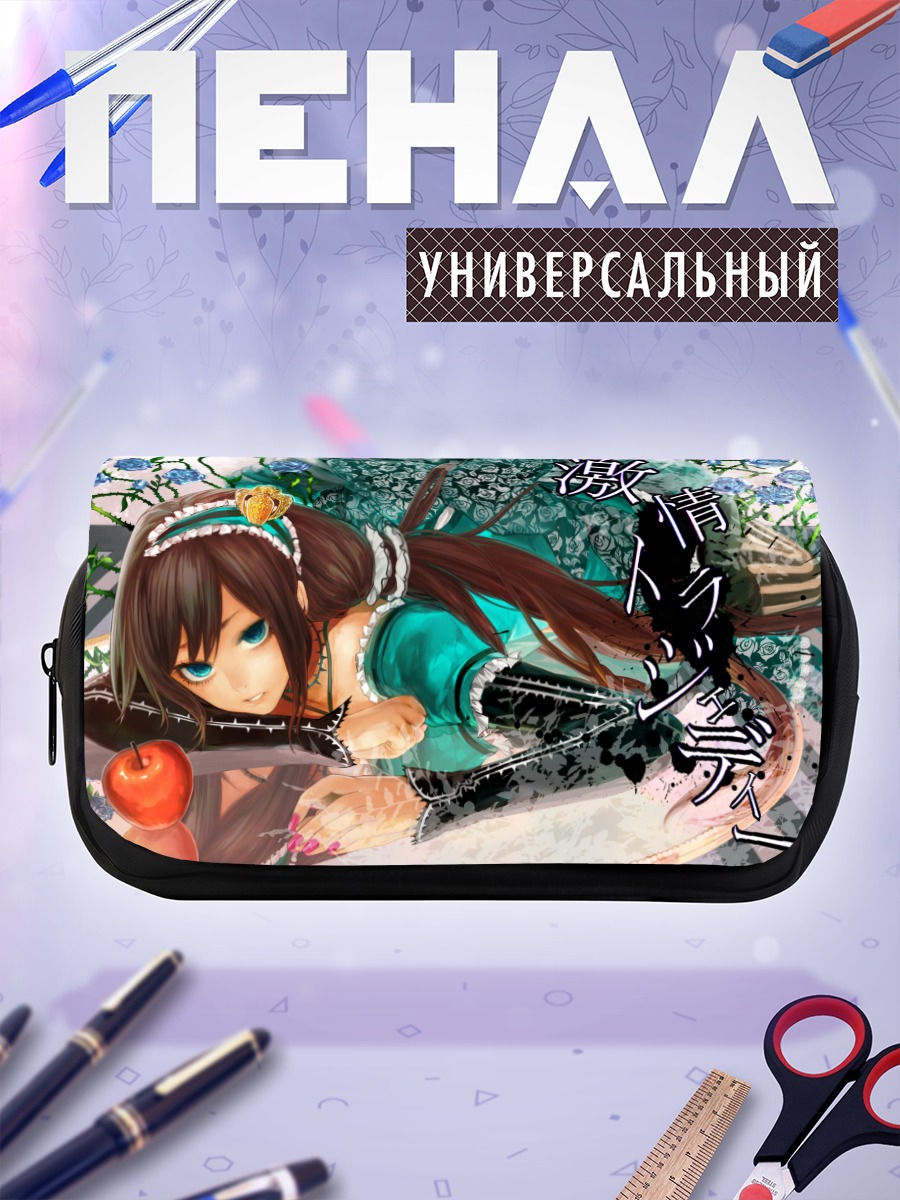 Пенал-косметичка Мику Хацунэ в цветах