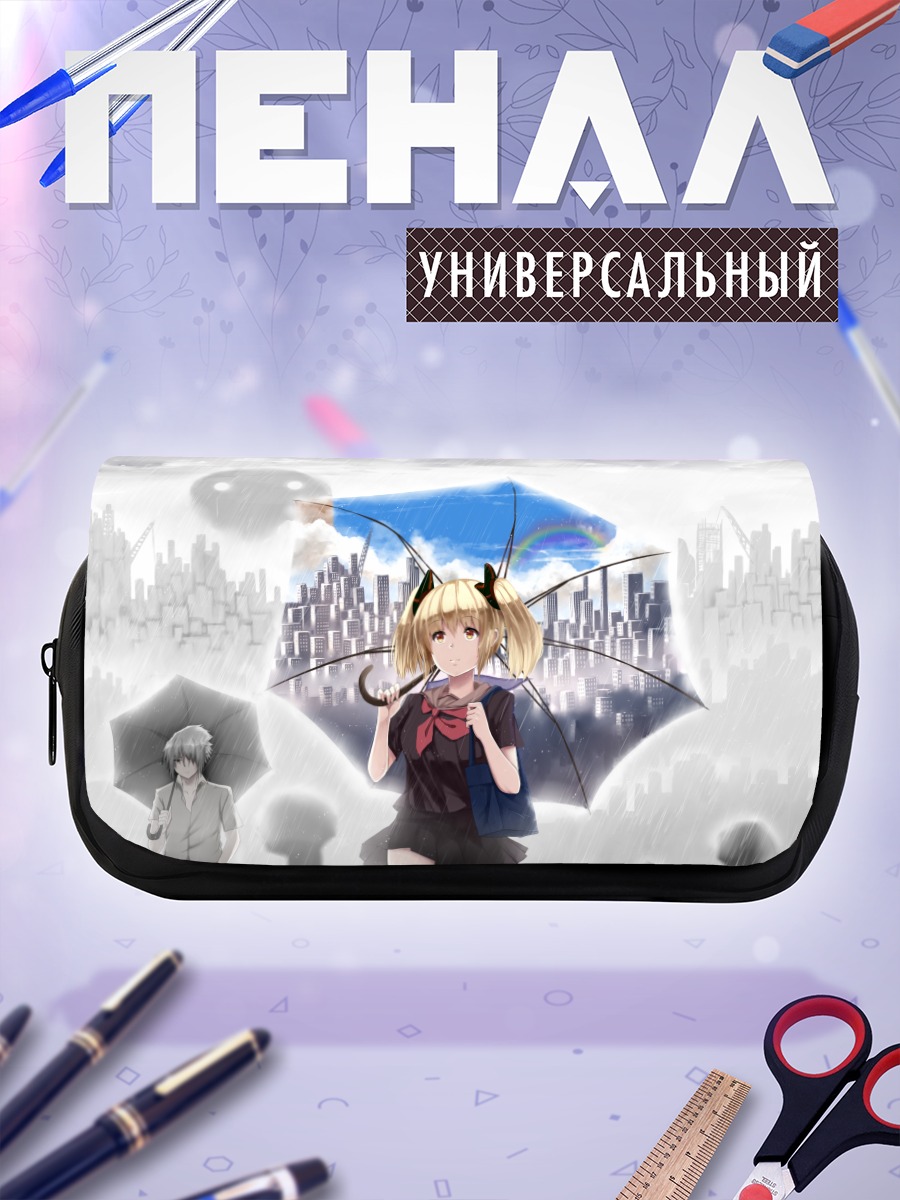 Пенал-косметичка Мику Хацунэ под дождем