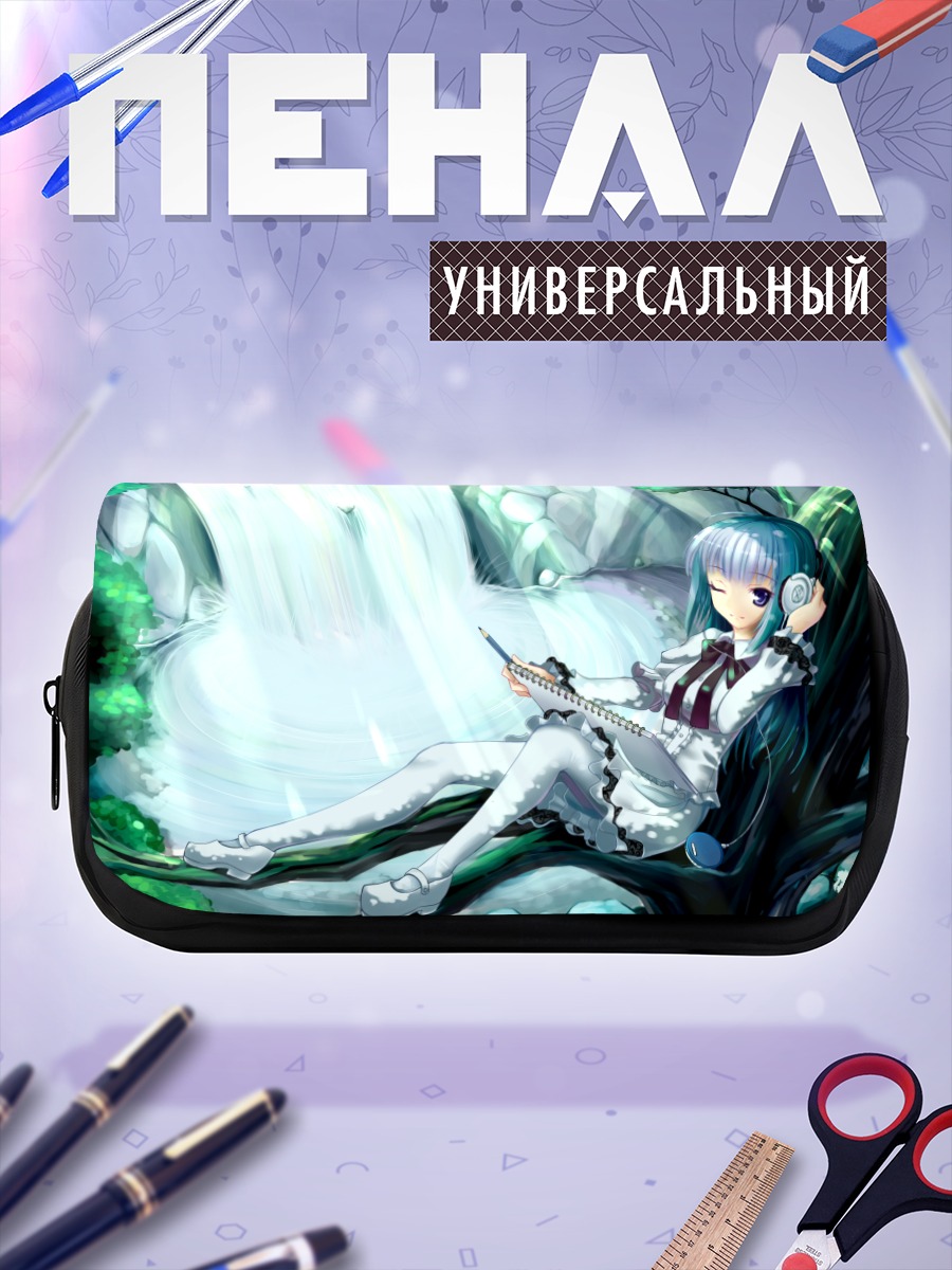 Пенал-косметичка Мику Хацунэ у водопада