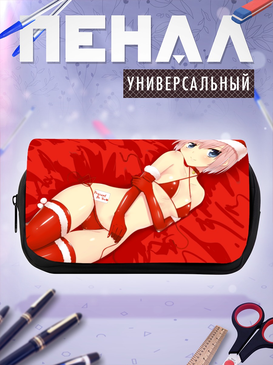 Пенал-косметичка Девушка в Санте