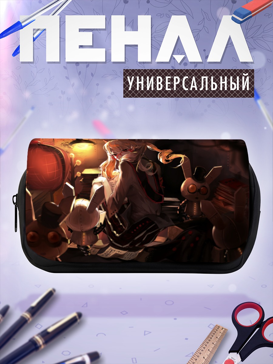 Пенал-косметичка Девушка в мастерской