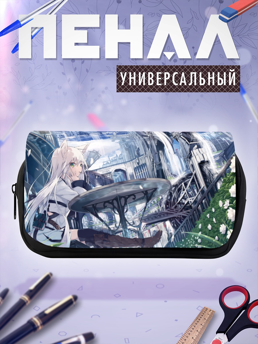 Пенал-косметичка Девушка-лиса в городе