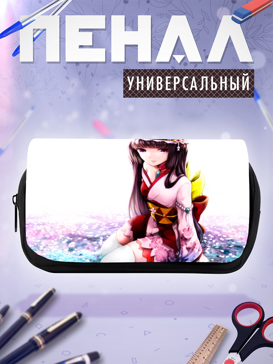 Пенал-косметичка Девушка в кимоно