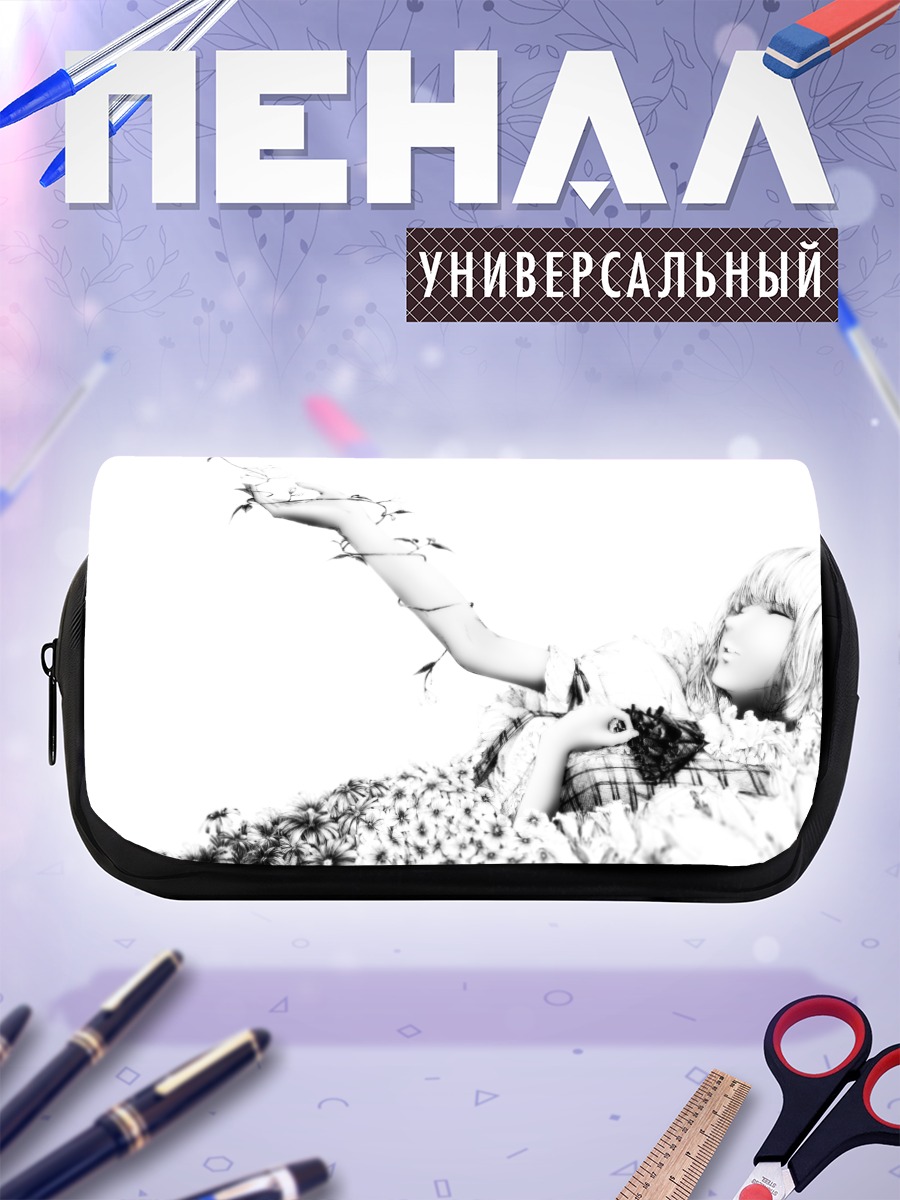 Пенал-косметичка Юка Казами в цветах