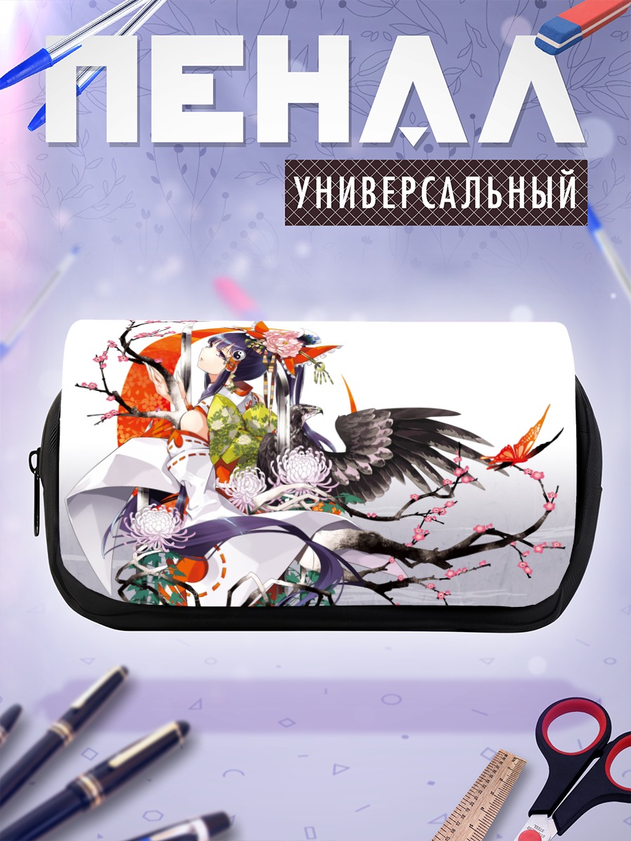 Пенал-косметичка Рейму Хакурэй в цветах