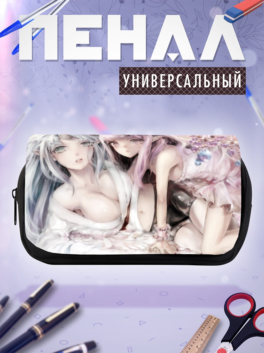 Пенал-косметичка Две рогатые девушки