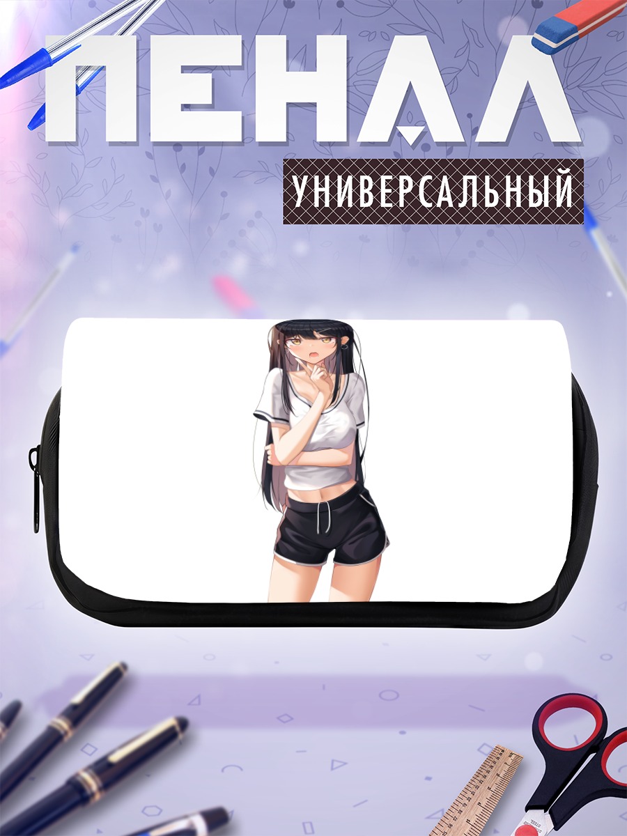 Пенал-косметичка Девушка в шортах