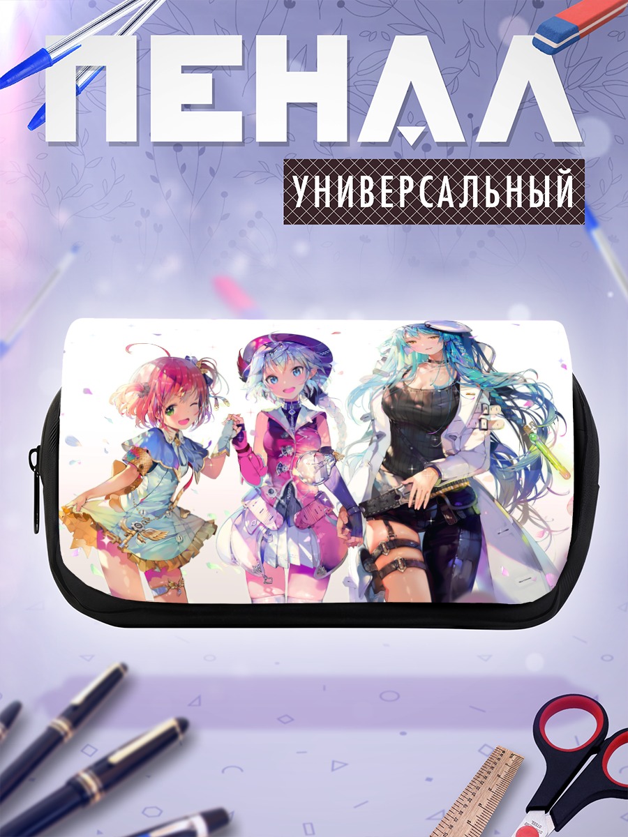 Пенал-косметичка Мику Хацунэ и подруги