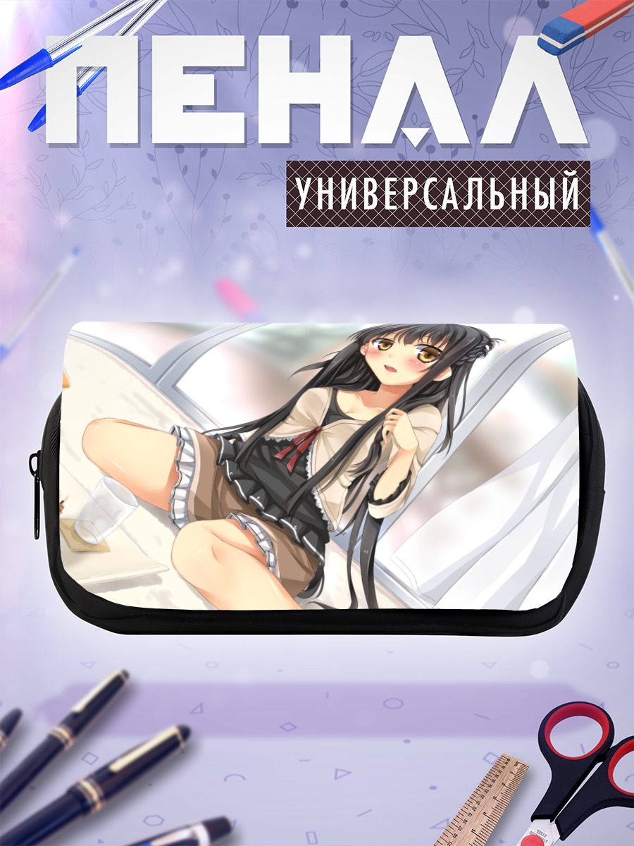 Пенал-косметичка Девушка с поки