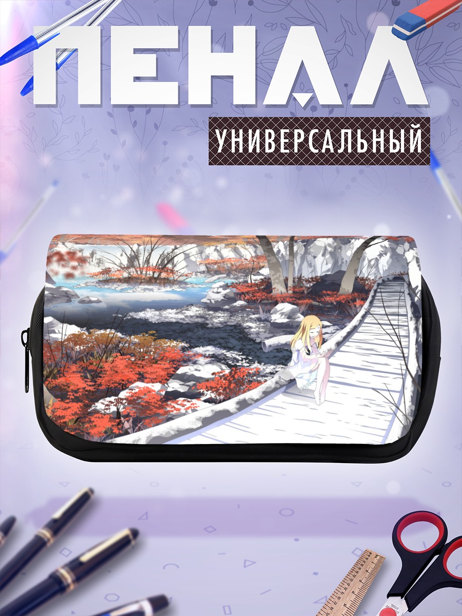 Пенал-косметичка Девушка в лесу