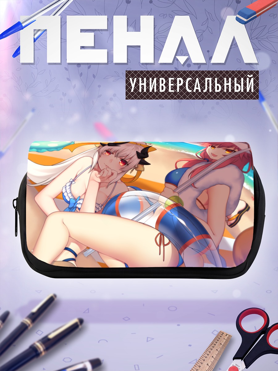 Пенал-косметичка Тамамо и Киёхиме на пляже