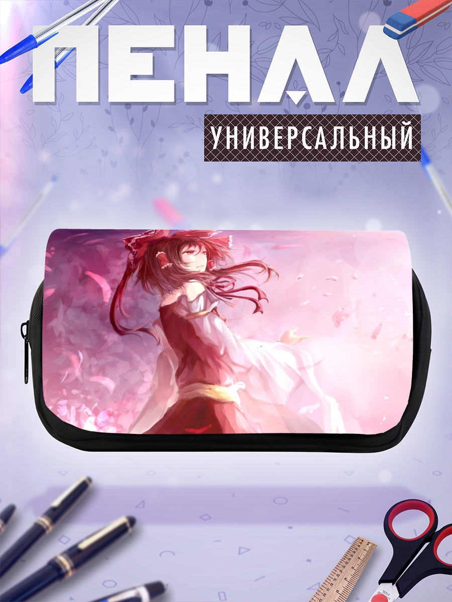 Пенал-косметичка Рейму Хакурей в лепестках
