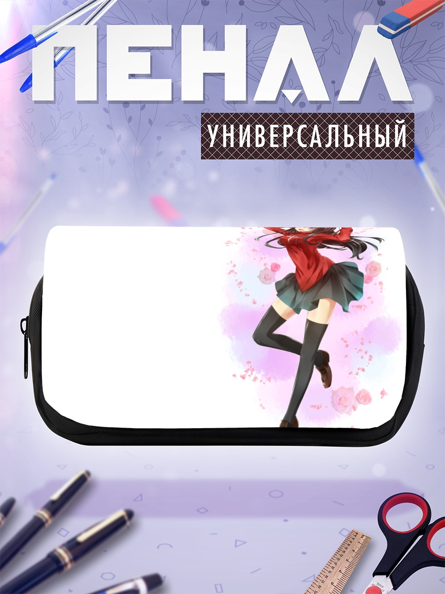 Пенал-косметичка Рин Тосака в цветах