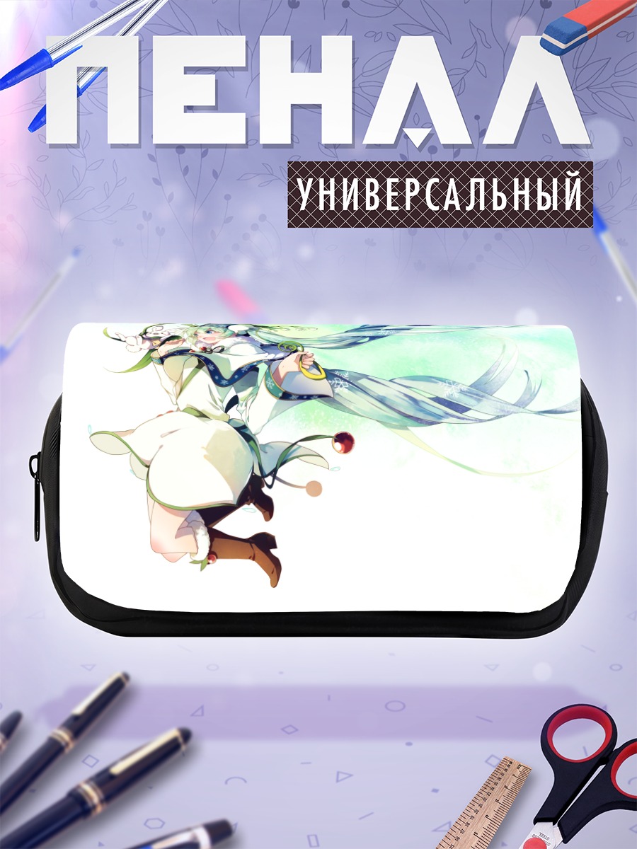 Пенал-косметичка Мику Хацунэ в снегу