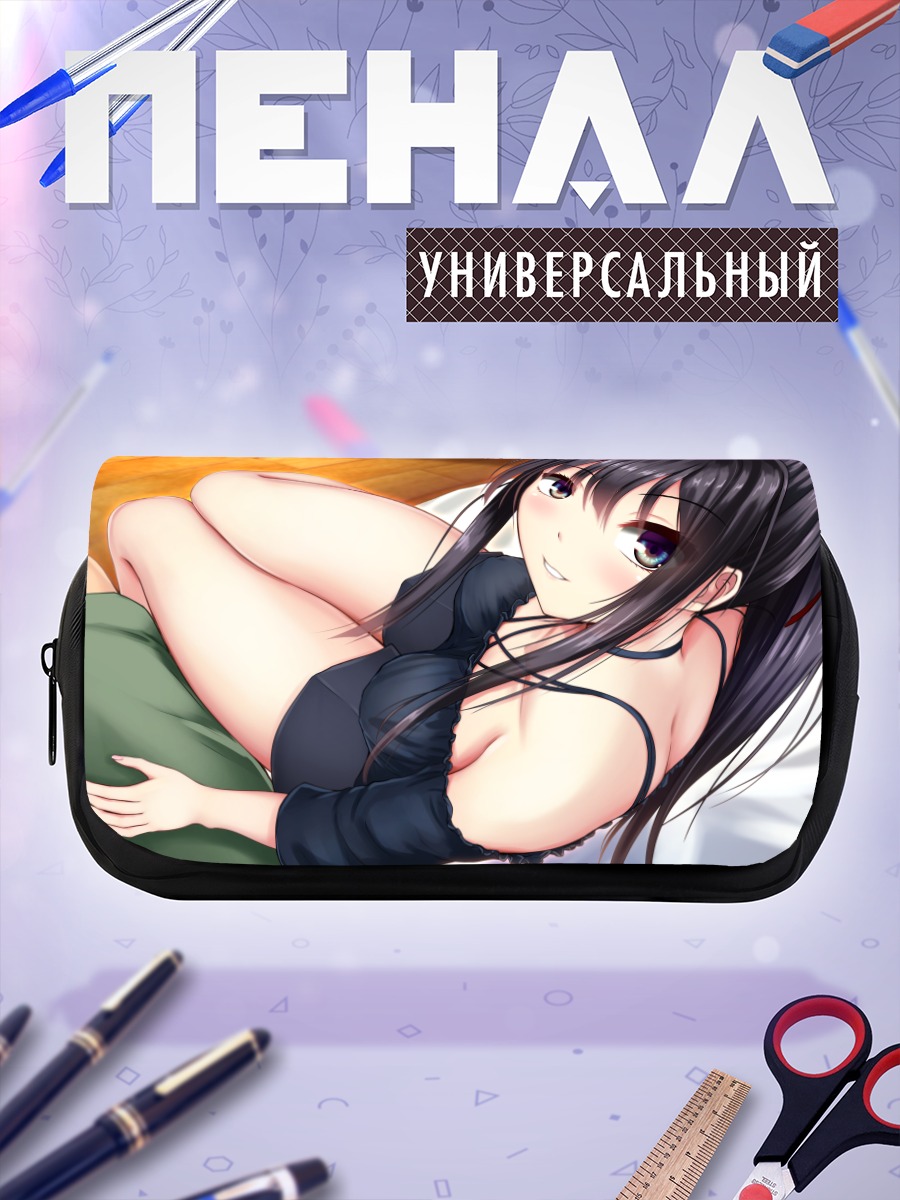 Пенал-косметичка Девушка в черном