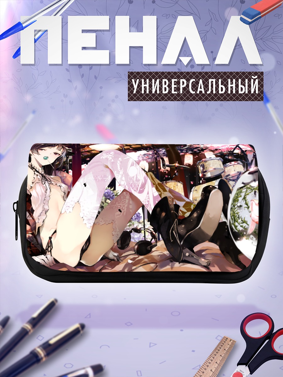 Пенал-косметичка Девушка с леденцом