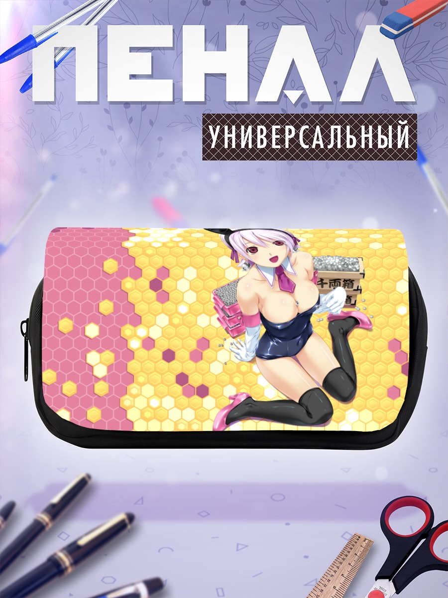 Пенал-косметичка Девушка-зайчик в леотарде