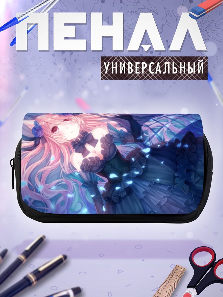 Пенал-косметичка Девушка с ушками