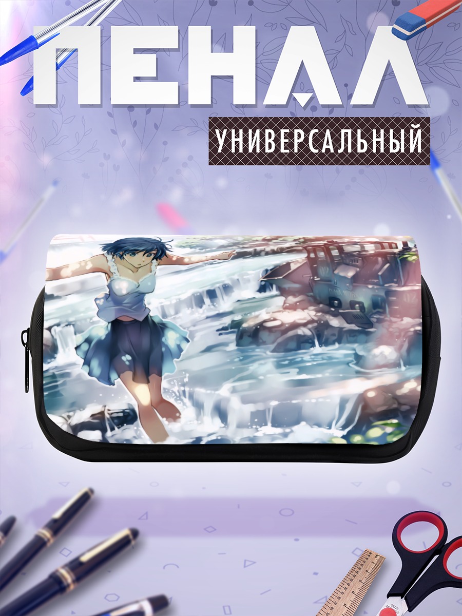 Пенал-косметичка Девушка у водопада