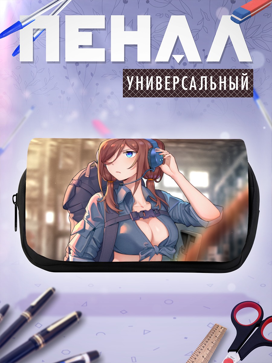 Пенал-косметичка Мику Накано в наушниках