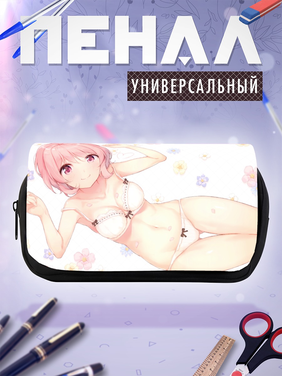 Пенал-косметичка Розовая нимфа в цветах