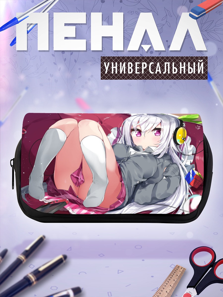 Пенал-косметичка Сиори Камиока в наушниках