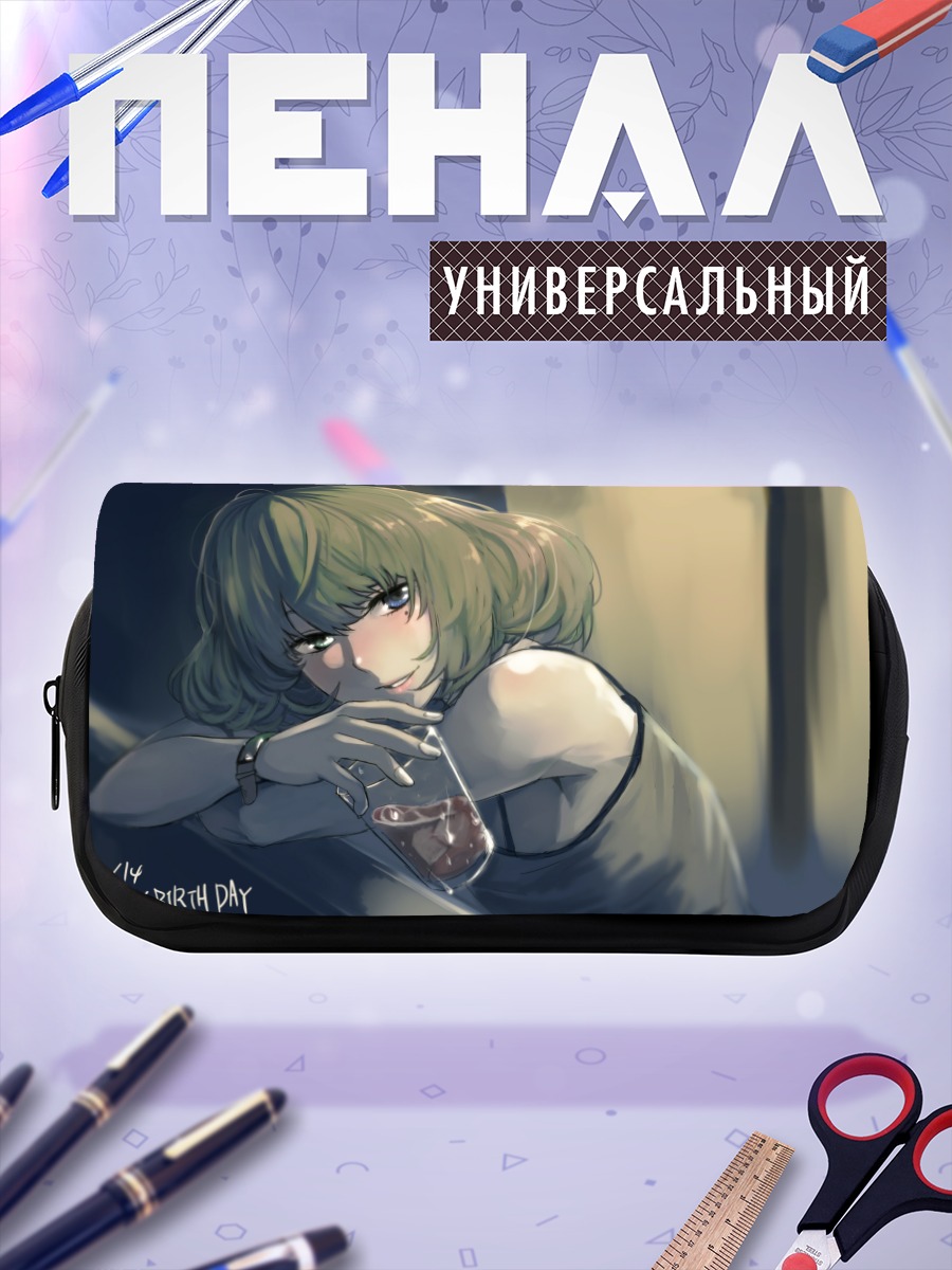 Пенал-косметичка Каэдэ Такагаки с напитком