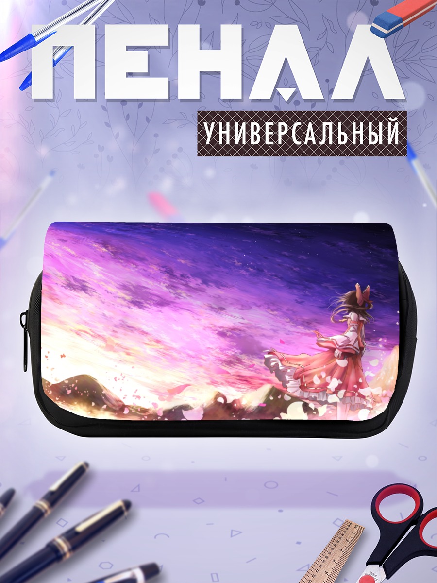 Пенал-косметичка Рейму Хакурэй в цветах