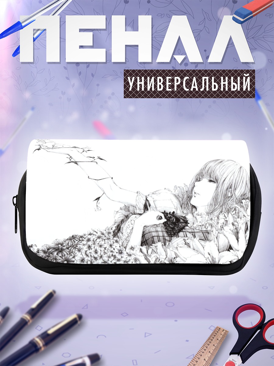 Пенал-косметичка Юка Казами в цветах