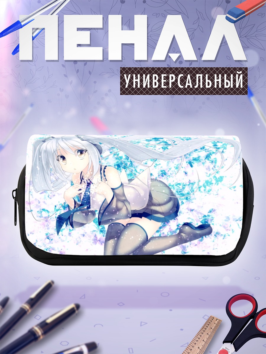 Пенал-косметичка Мику Хацунэ в снегах