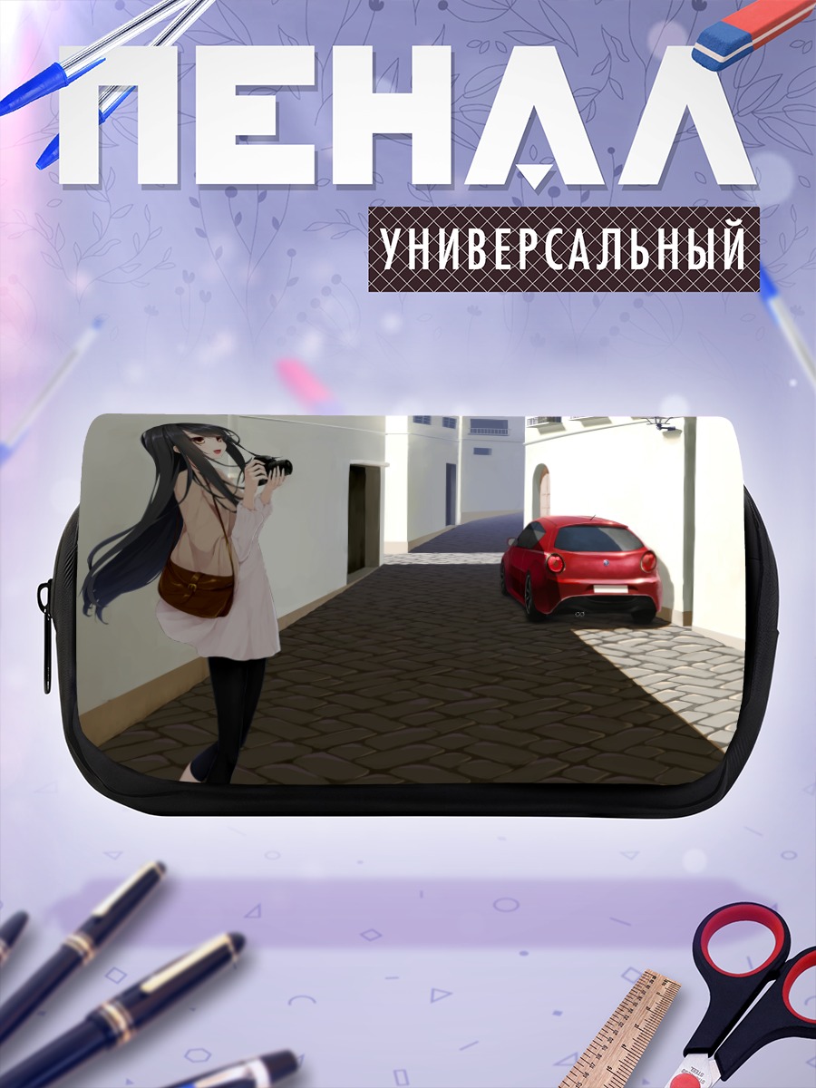 Пенал-косметичка Девушка с камерой