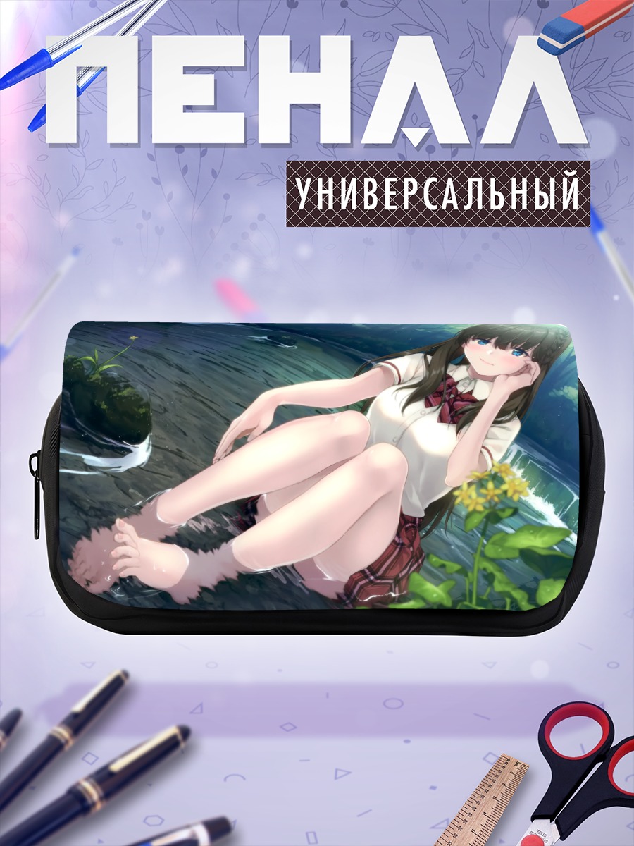 Пенал-косметичка Девушка в лесу