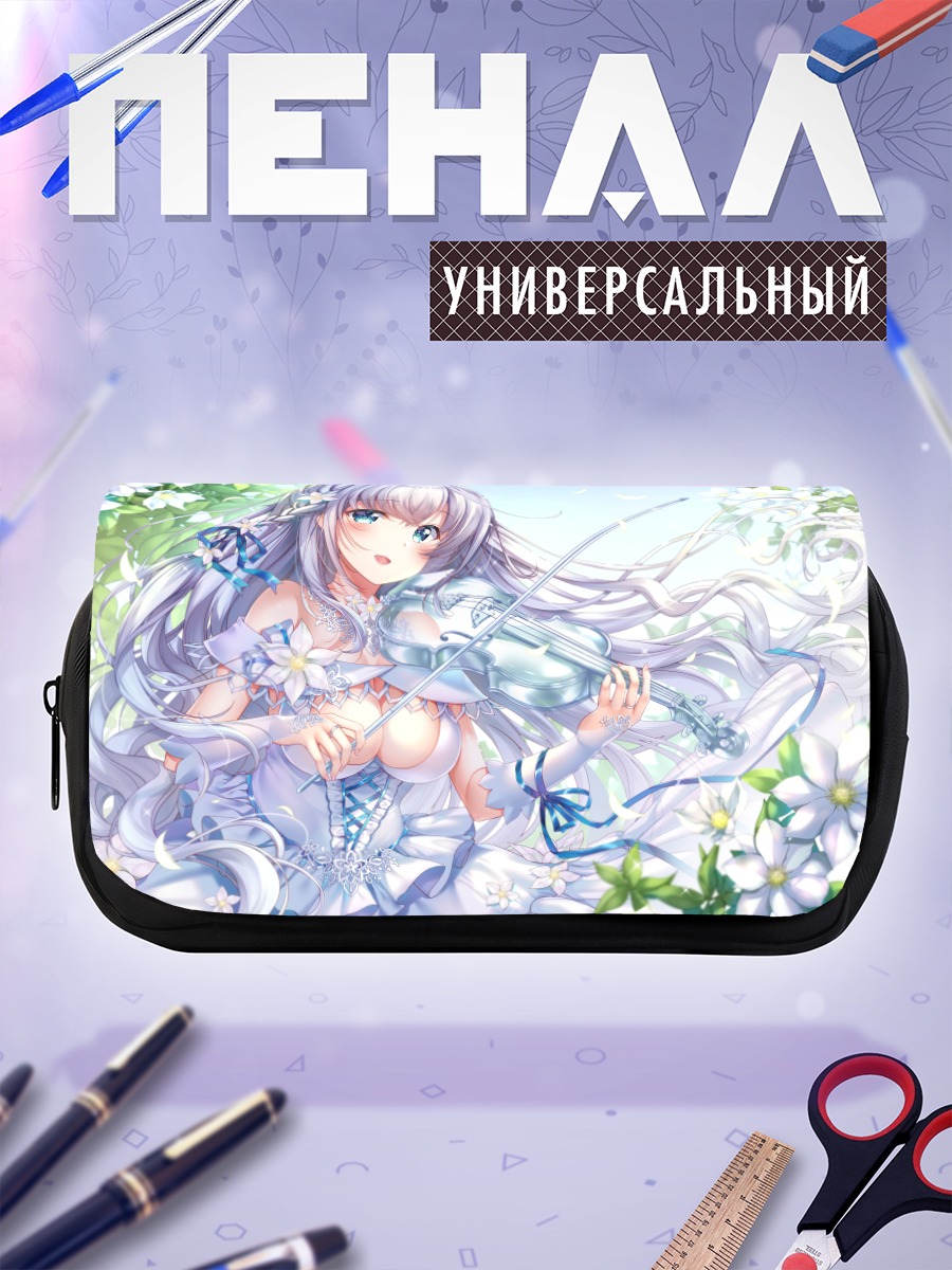 Пенал-косметичка Скрипка в цветах