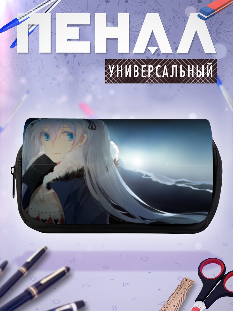 Пенал-косметичка Мику Хацунэ в снегах