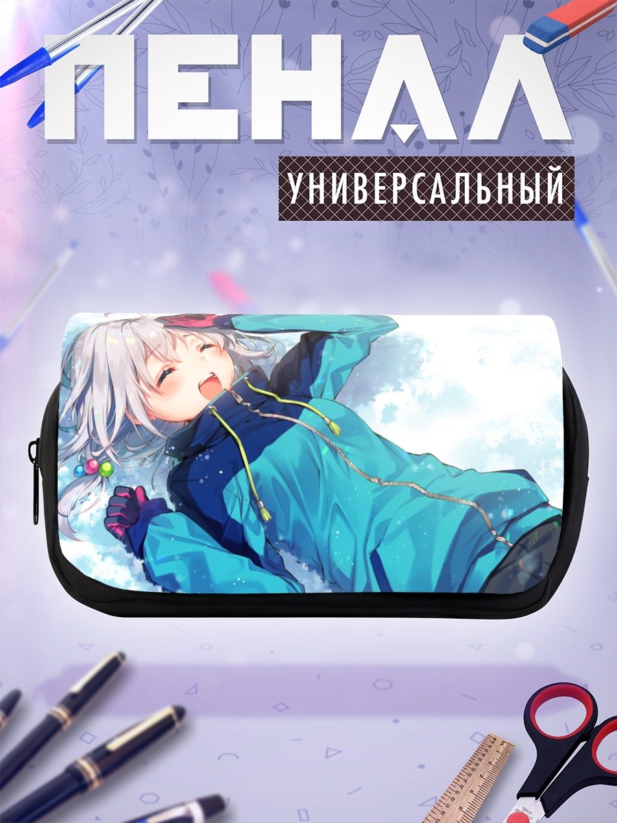 Пенал-косметичка Девушка в снегу