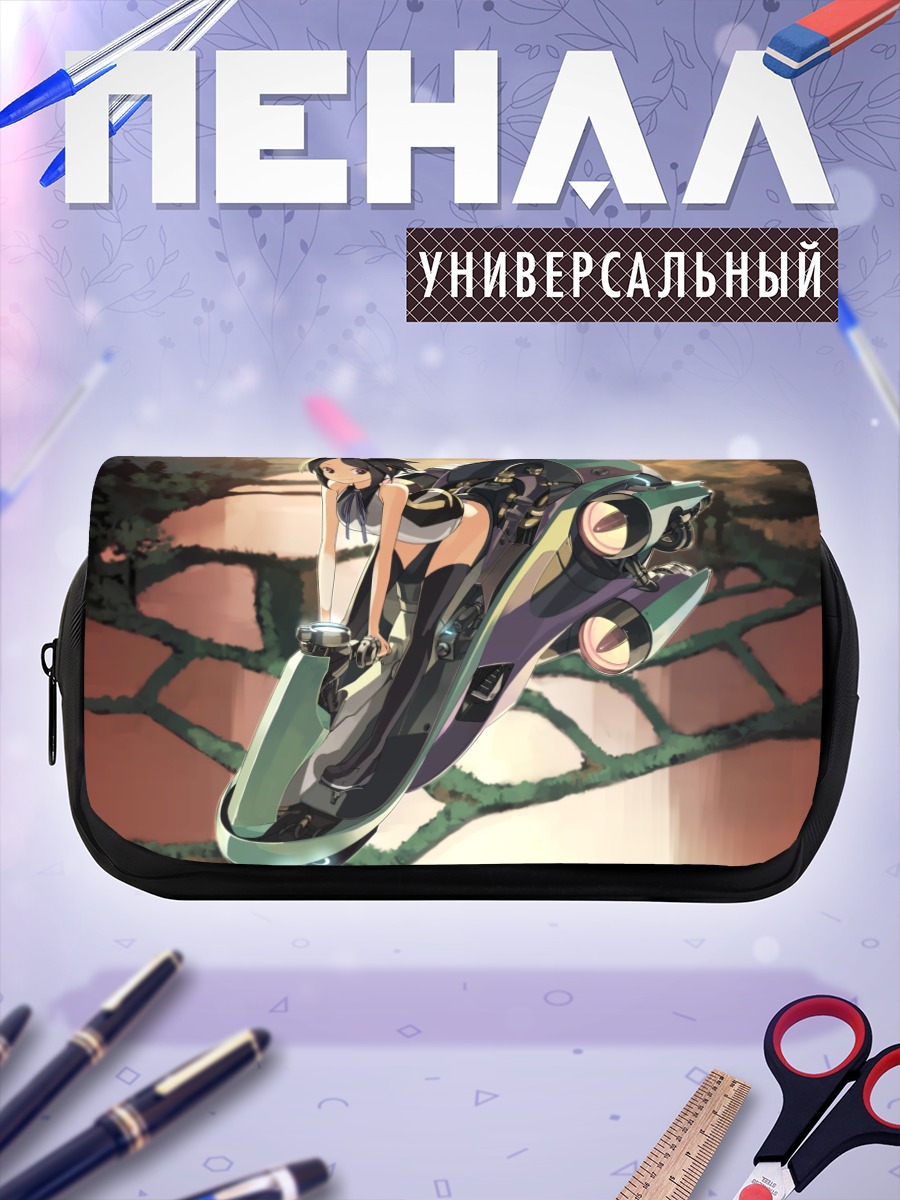 Пенал-косметичка Девушка на мехе