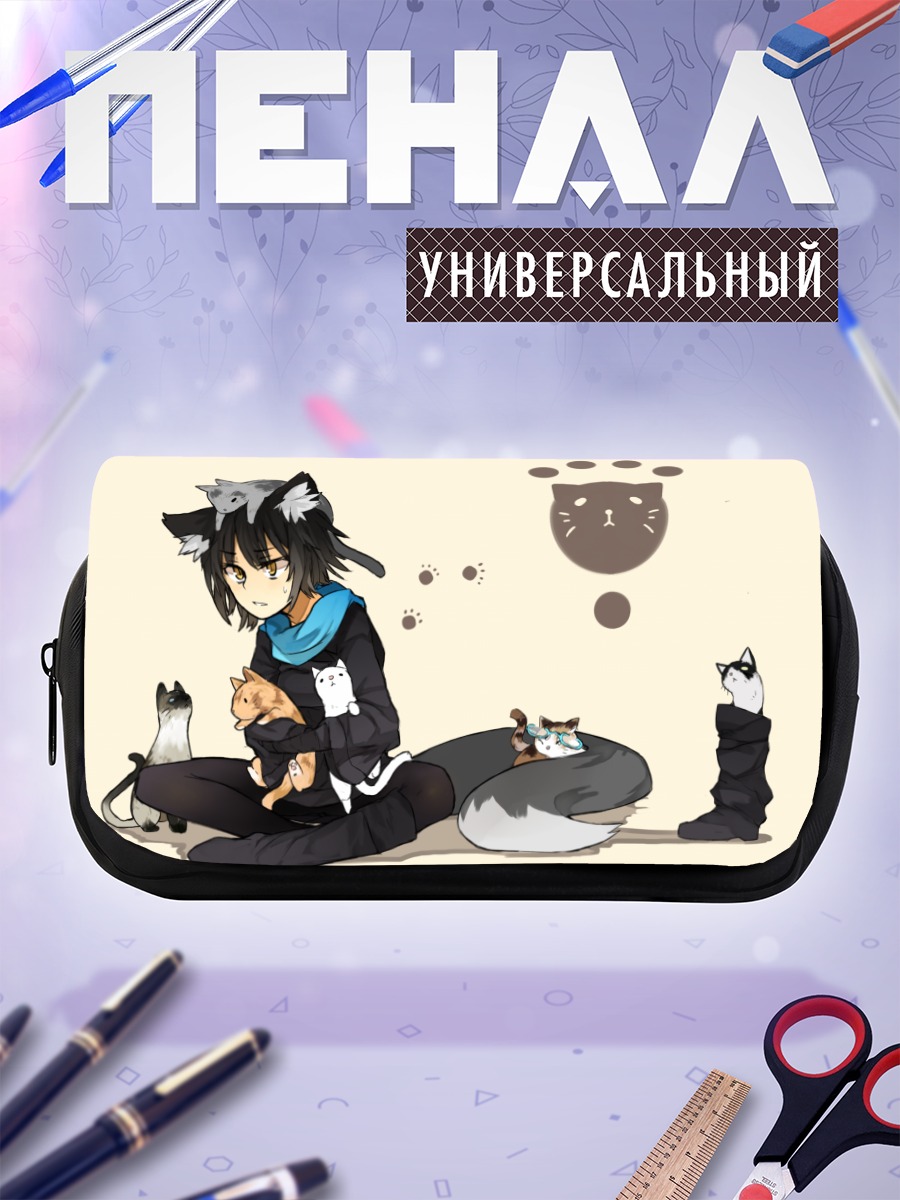 Пенал-косметичка Нанако с котами
