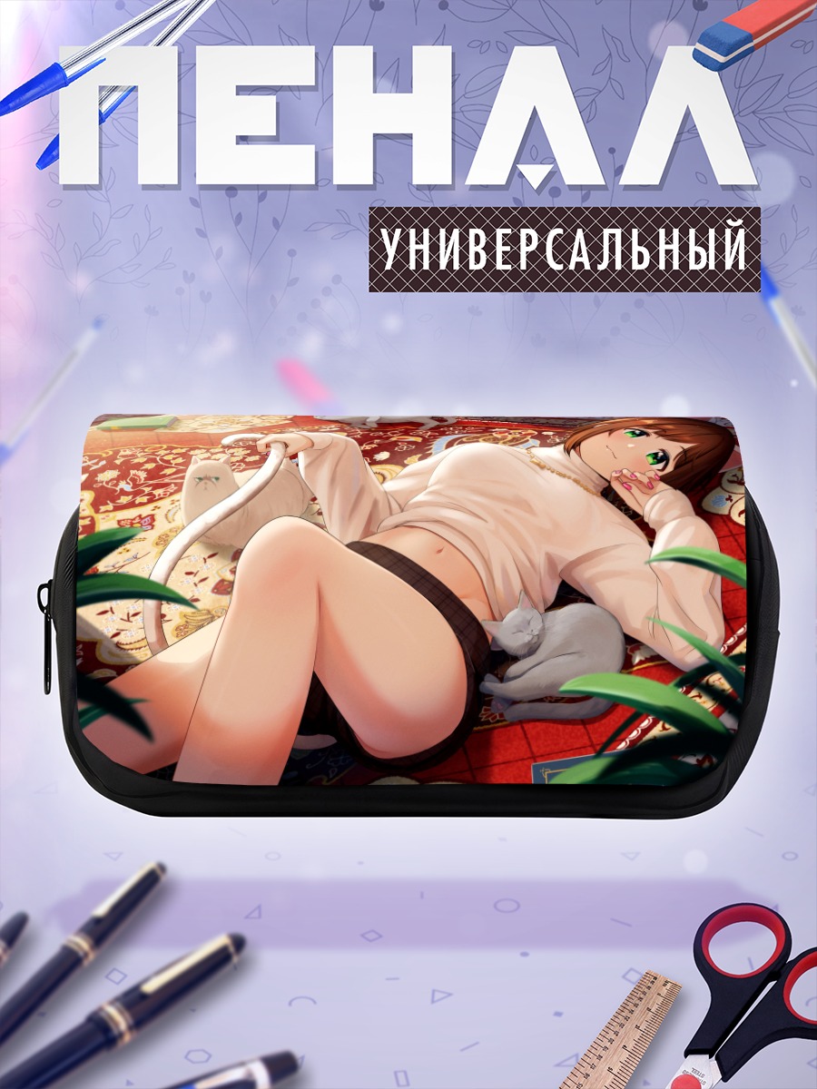 Пенал-косметичка Мику Маэкава с котами