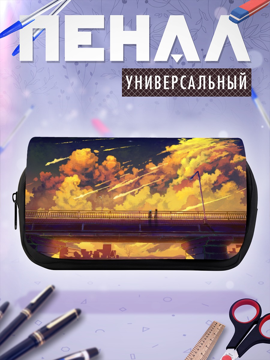 Пенал-косметичка Мику Хацунэ на закате