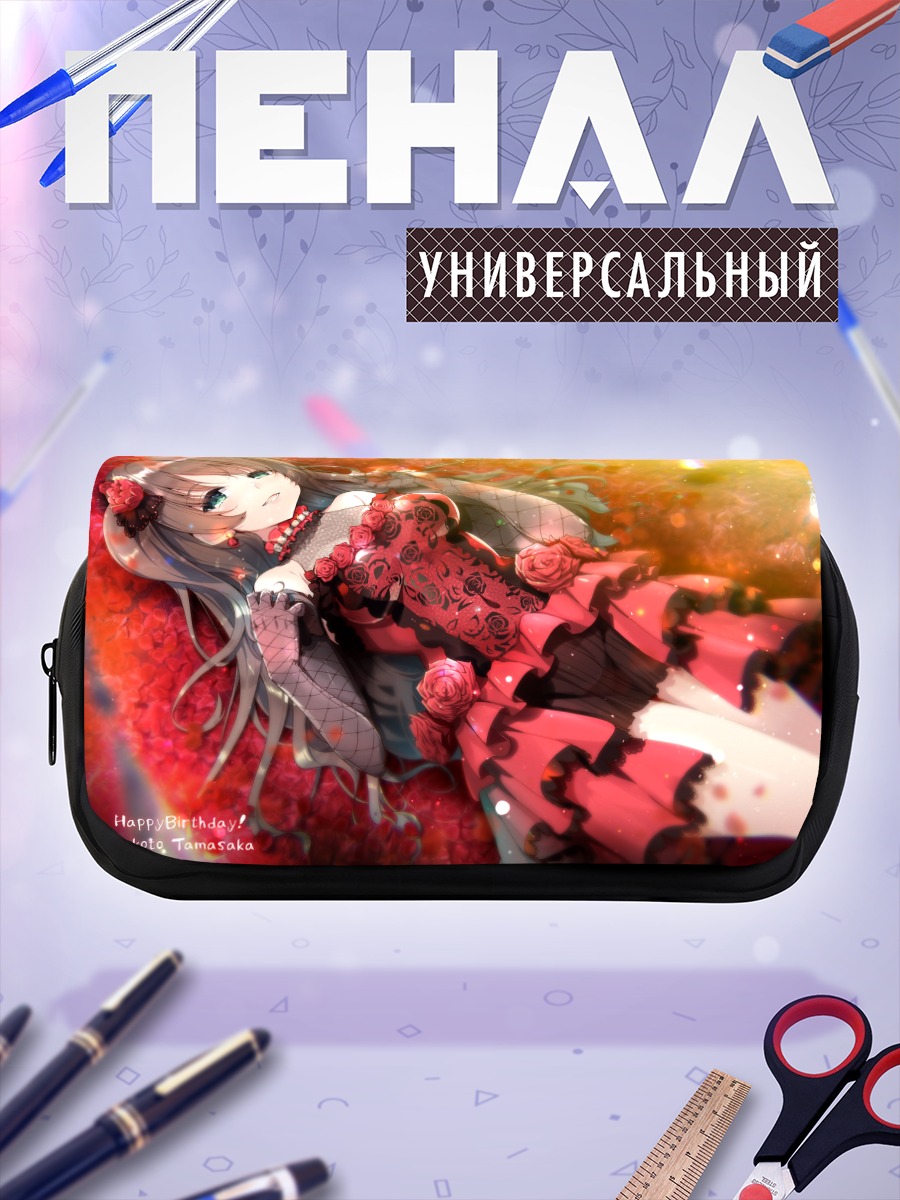 Пенал-косметичка Макото Тамасака в розах