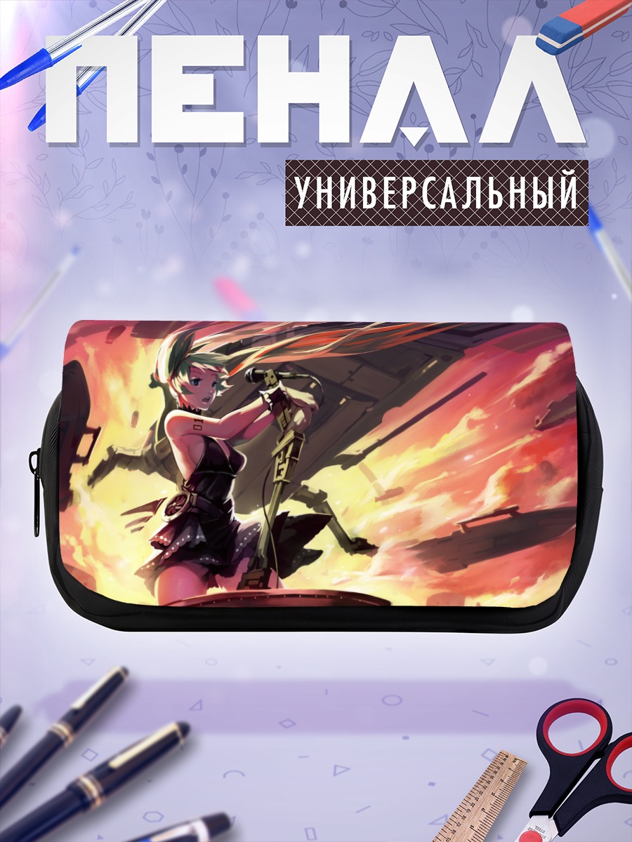 Пенал-косметичка Мику Хацунэ на закате