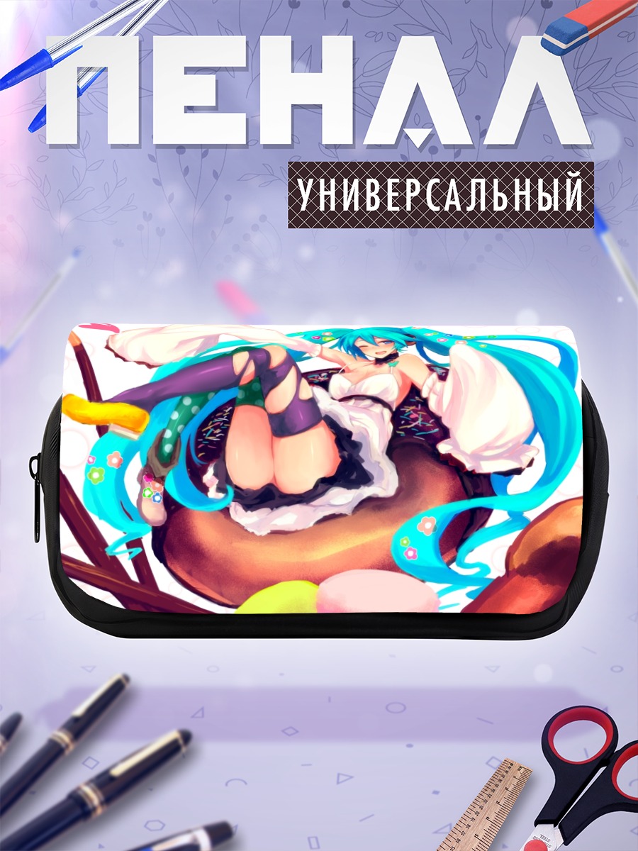 Пенал-косметичка Мику Хацунэ в десертах