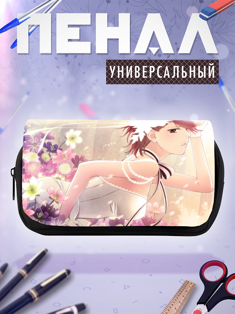 Пенал-косметичка Мэйко в цветах