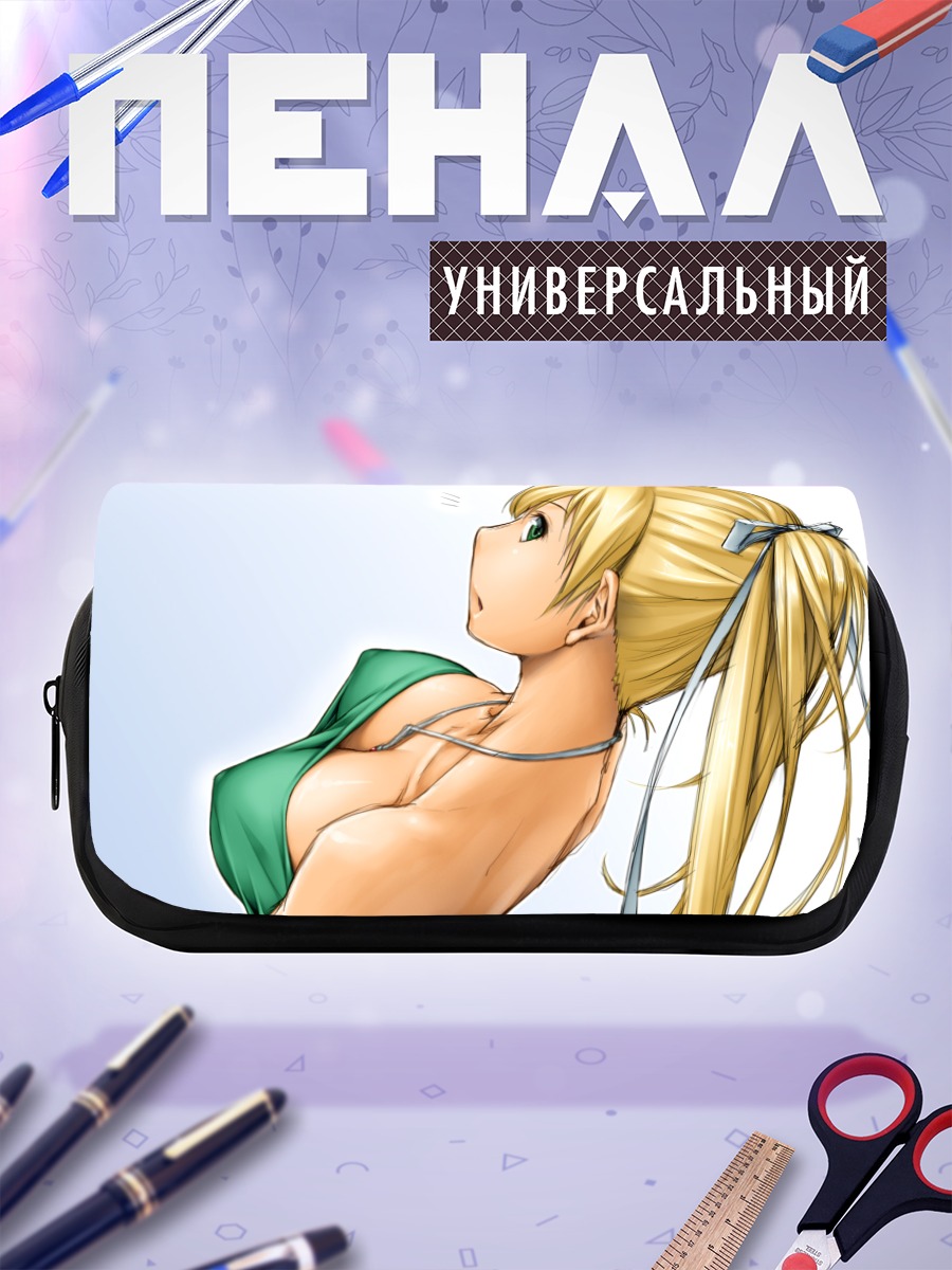 Пенал-косметичка Блондинка с зелеными глазами