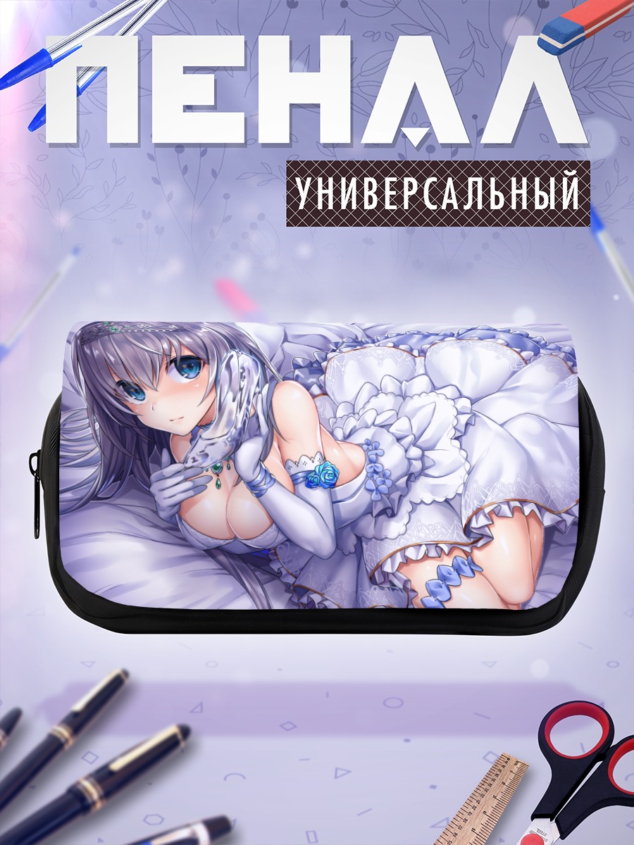 Пенал-косметичка Девушка в белом платье