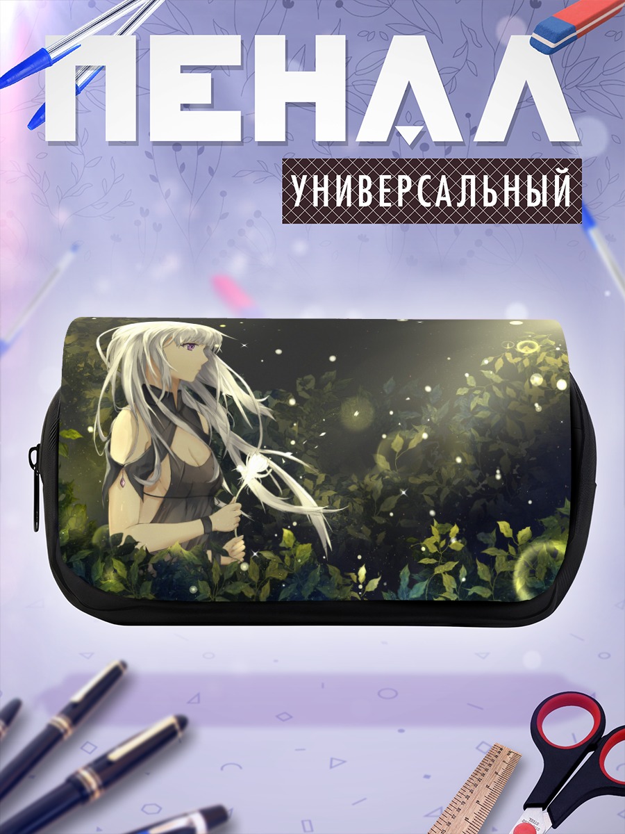 Пенал-косметичка Беловолосая в цветах