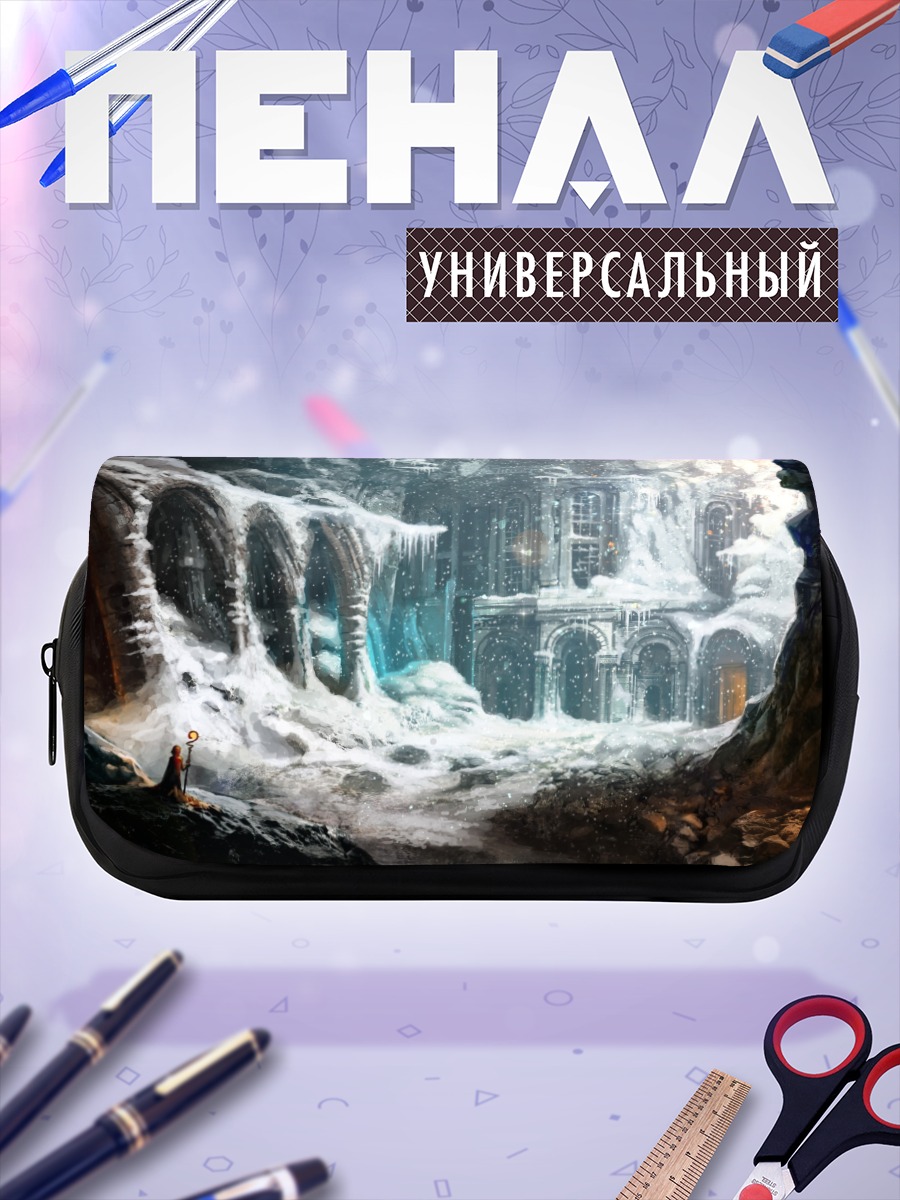 Пенал-косметичка Зимний замок в снегах