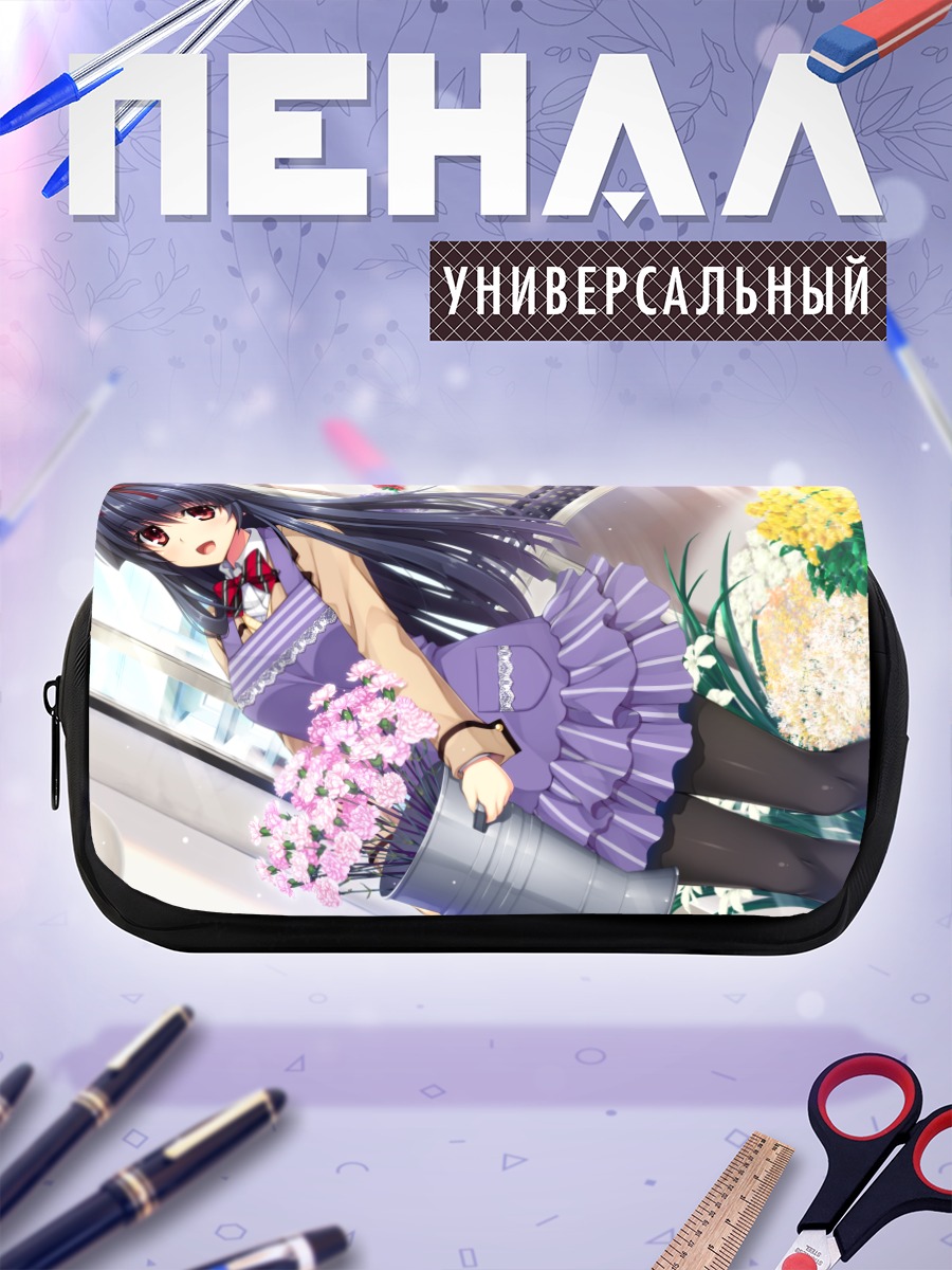 Пенал-косметичка Хонами Химекава с цветами