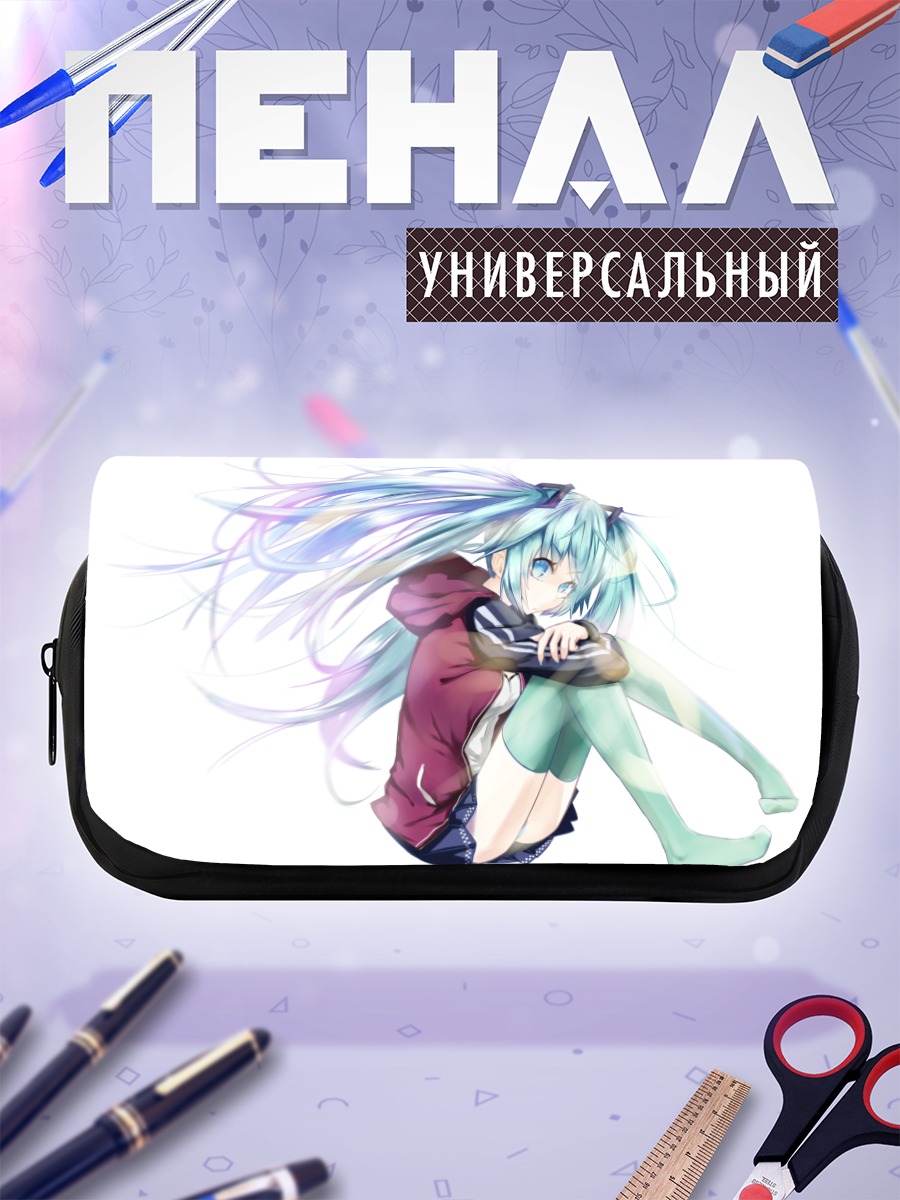 Пенал-косметичка Мику Хацунэ в худи