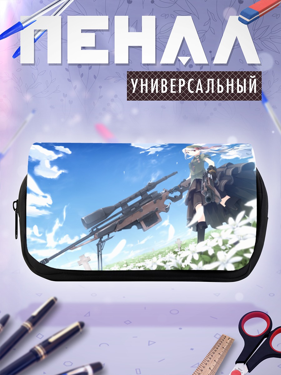 Пенал-косметичка Снайпер в цветах